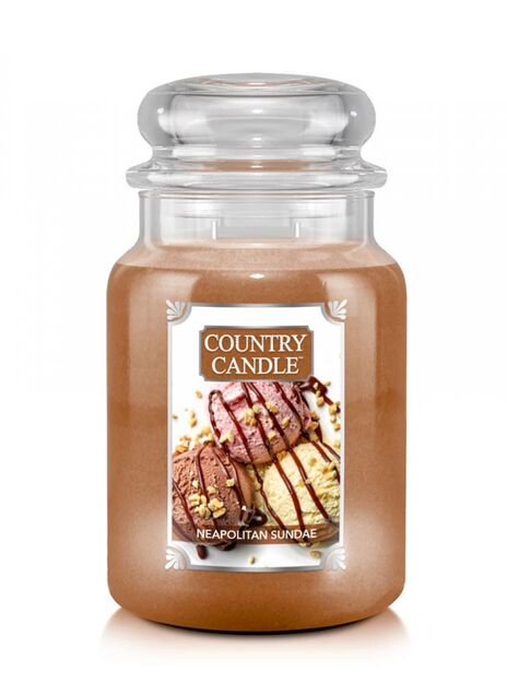 Neapolitan Sundae - Country Candle - Duży słoik (652g) 2 knoty