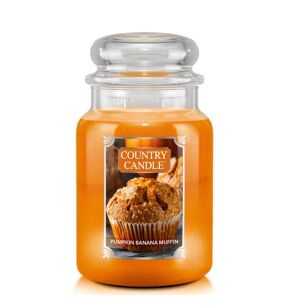 Duża świeca zapachowa Pumpkin Banana Muffin – Country Candle | 737 g | 2 knoty