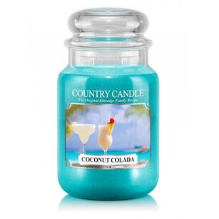 Coconut Colada - Country Candle - duża świeca zapachowa z dwoma knotami (652g)