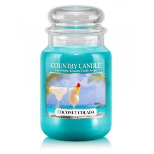 Duża świeca zapachowa Coconut Colada – Country Candle | 737 g | 2 knoty