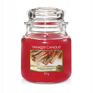 Sparkling Cinnamon - Yankee Candle - średnia świeca