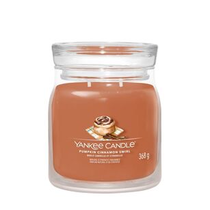 Pumpkin Cinnamon Swirl - Yankee Candle Signature - średnia świeca z dwoma knotami - nowość 2024