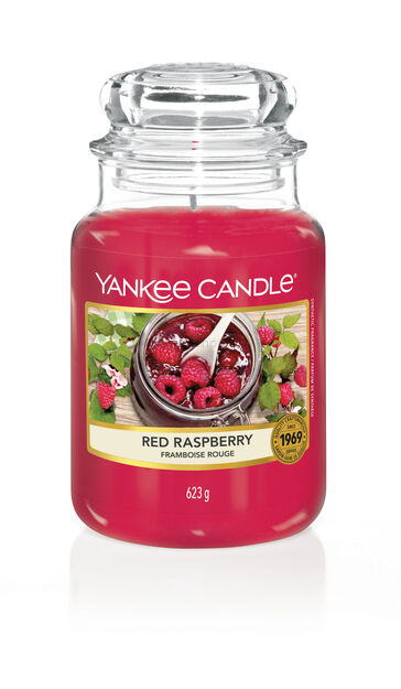 Red Raspberry Yankee Candle - Duża świeca zapachowa