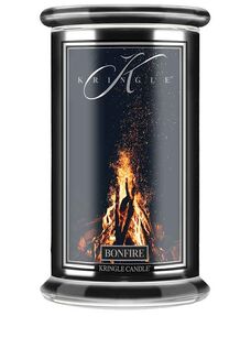 Bonfire - Kringle Candle - duża świeca z dwoma knotami (624g) - seria Reserve