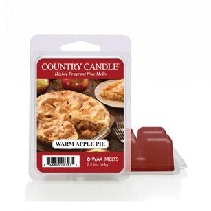 Warm Apple Pie - Country Candle - wosk zapachowy 64 gram