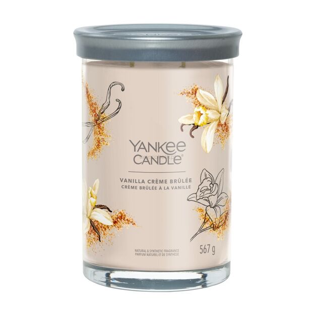 Vanilla Creme Brulee - Yankee Candle Signature - świeca tumbler z dwoma knotami