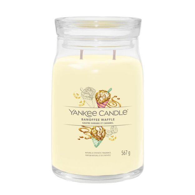 Banoffee Waffle - Yankee Candle Signature - duża świeca z dwoma knotami