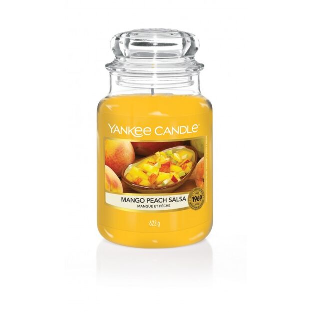Mango Peach Salsa Yankee Candle - Duża świeca