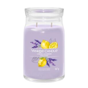 Lemon Lavender - Yankee Candle Signature - duża świeca z dwoma knotami