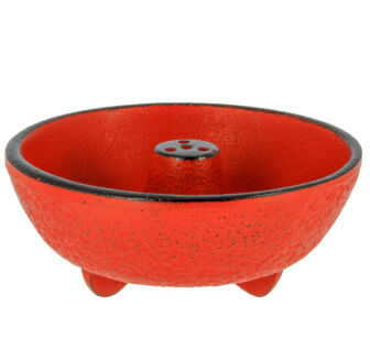 Żeliwna podstawka na kadzidełka Iwachu czerwona