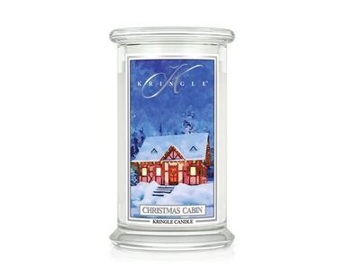 Christmas Cabin - Kringle Candle - duża świeca z dwoma knotami (624g)