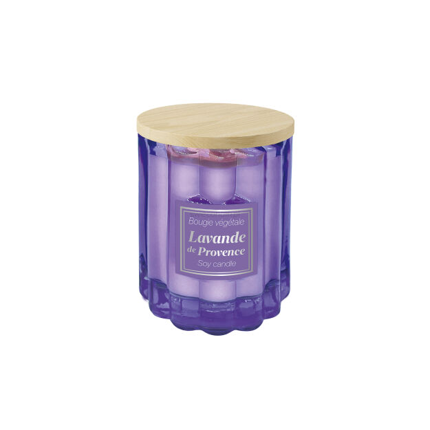 Esprit Provence - Lavande de Provence - świeca zapachowa 100 g z drewnianą pokrywką