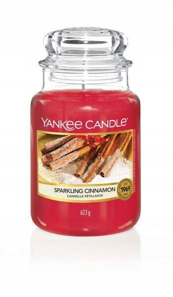 Sparkling Cinnamon Yankee Candle - duża świeca zapachowa