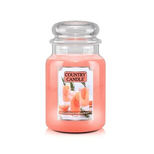 Grapefruit & Rosemary - Country Candle - duża świeca zapachowa z dwoma knotami (652g)
