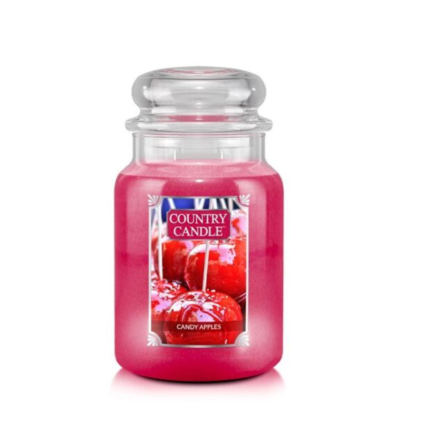 Duża świeca zapachowa Candy Apples – Country Candle | 737 g | 2 knoty