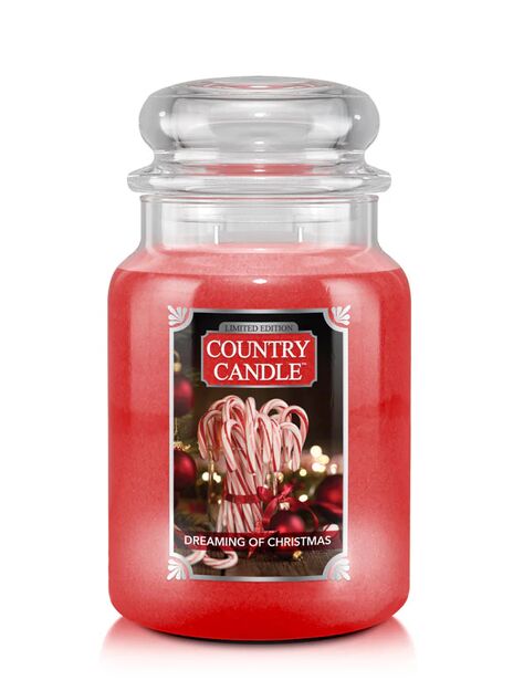 Dreaming of Christmas - Country Candle - duża świeca zapachowa z dwoma knotami (737g)