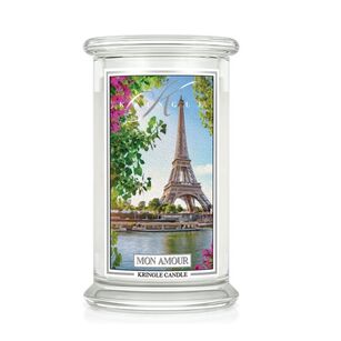 Mon Amour - Kringle Candle - duża świeca z dwoma knotami (624g)