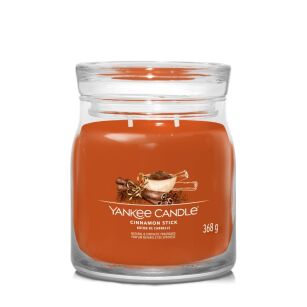 Cinnamon Stick - Yankee Candle Signature - średnia świeca z dwoma knotami 