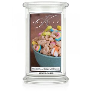 Marshmallow Morning - Kringle Candle - duża świeca z dwoma knotami (624g)