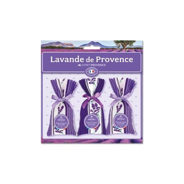Zestaw lawendowy 3 x woreczek zapachowy lawenda z Prowansji | Esprit Provence