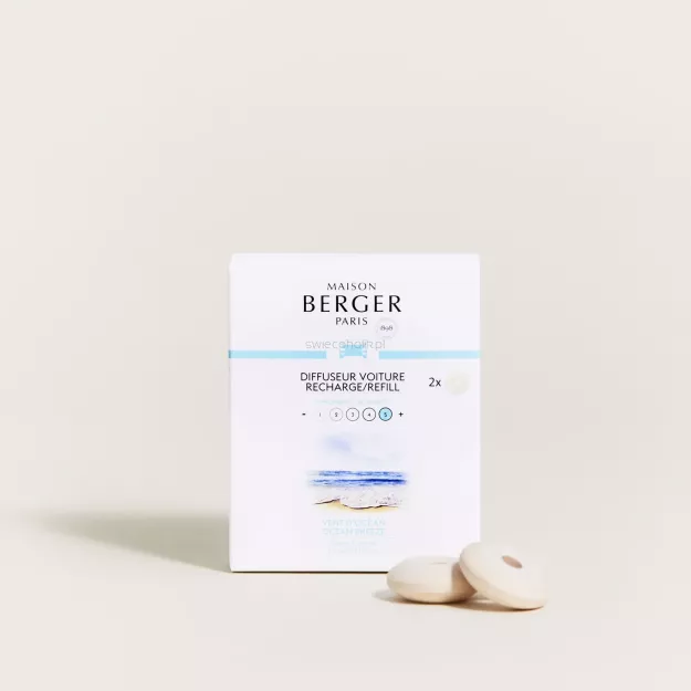 Maison Berger Ocean Breeze - wkład zapachowy do dyfuzora samochodowego 2 szt.