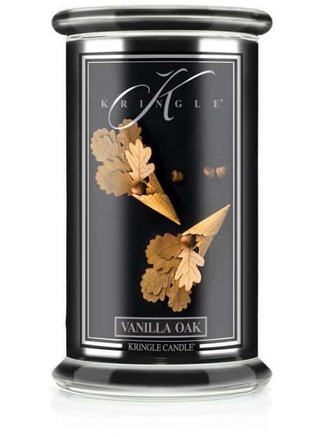 Kringle Candle Vanilla Oak Reserve – duża świeca zapachowa 623 g 2 knoty