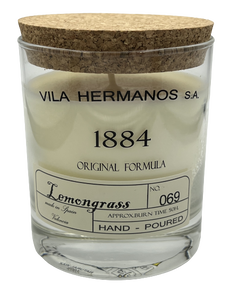 Lemongrass - Vila Hermanos - świeca zapachowa 190g z pudełkiem - seria 1884