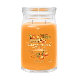 Farm Fresh Peach - Yankee Candle Signature - duża świeca z dwoma knotami - nowość 2022