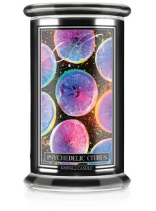 Psychadelic Citrus - Kringle Candle - duża świeca z dwoma knotami (624g) - seria Reserve