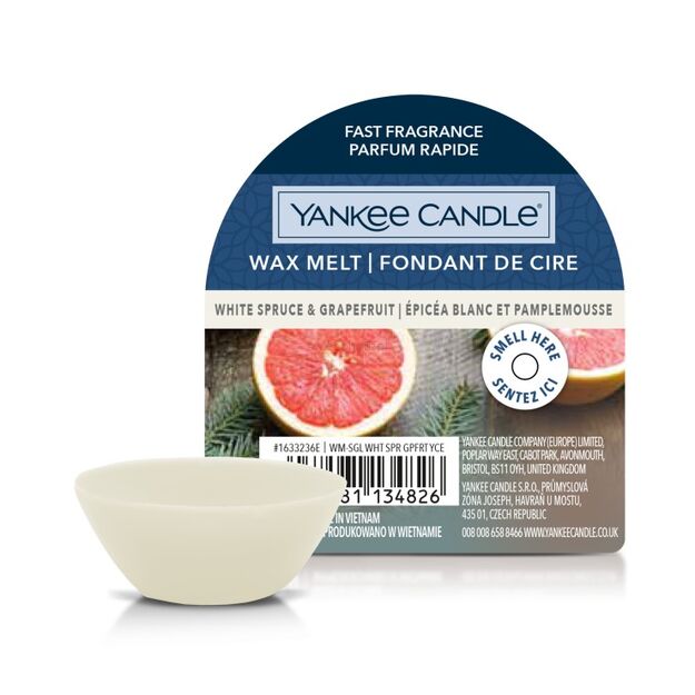 White Spruce & Grapefruit - Yankee Candle - wosk zapachowy