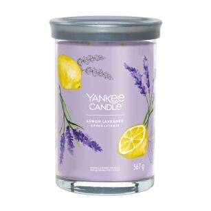 Lemon Lavender - Yankee Candle Signature - świeca tumbler z dwoma knotami