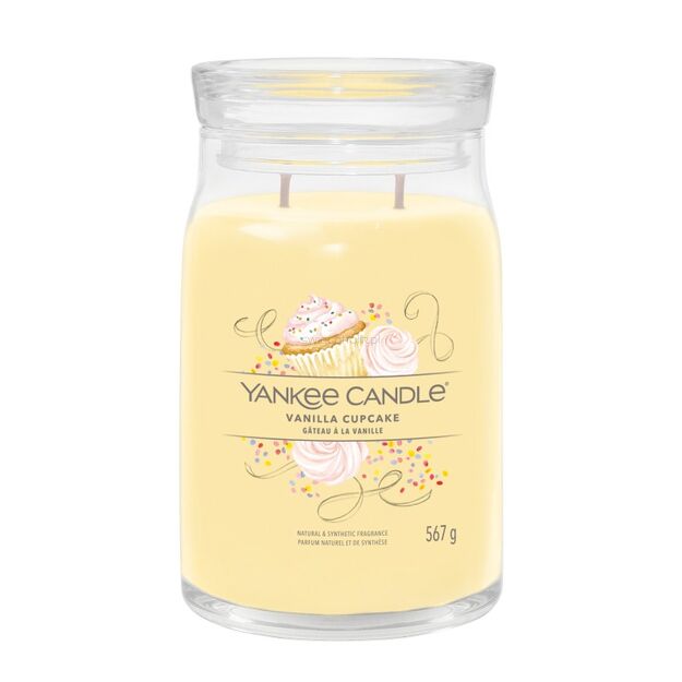 Vanilla Cupcake - Yankee Candle Signature - duża świeca z dwoma knotami - nowość 2022