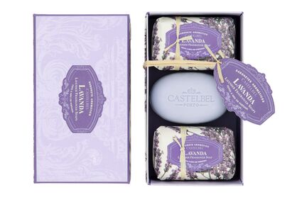 Castelbel Lavender- zestaw luksusowych mydeł 3x150g 