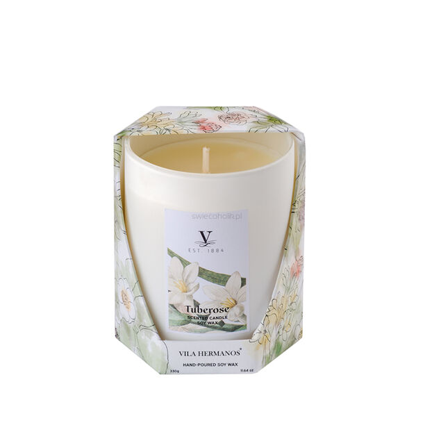 Tuberose - Vila Hermanos - świeca zapachowa 330g - seria Fleurs