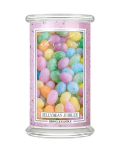 Duża świeca zapachowa Jellybean Jubilee – Kringle Candle | 624 g | 2 knoty | Wielkanoc