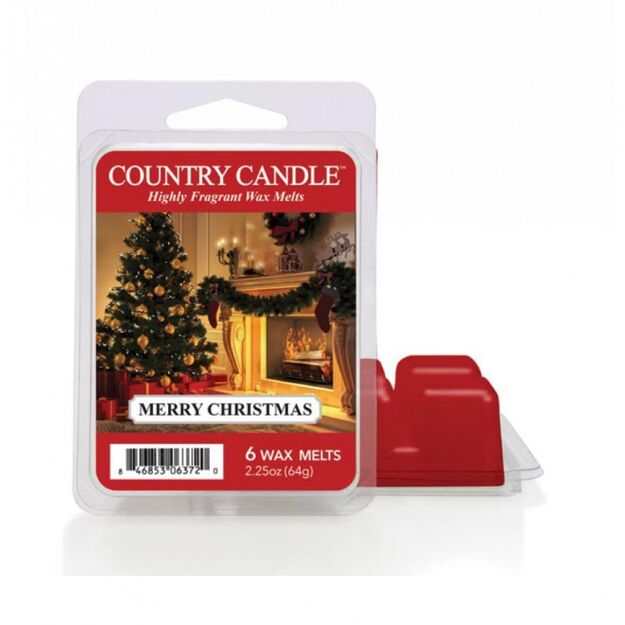 Merry Christmas - Country Candle - wosk zapachowy 64 gram