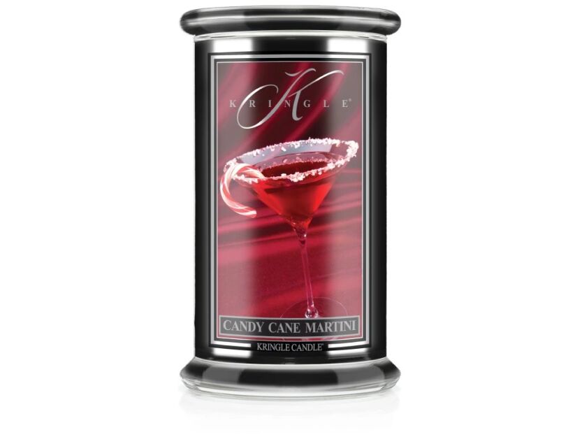 Candy Cane Martini - Kringle Candle - duża świeca z dwoma knotami (624g) - seria Reserve
