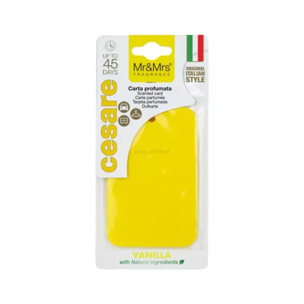 Vanilla - Mr & Mrs Fragrance - Zawieszka zapachowa CESARE