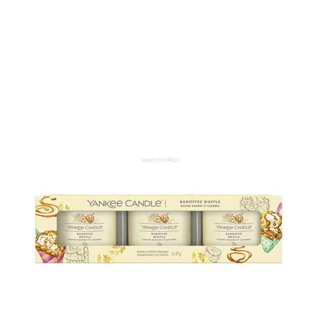 Banoffee Waffle - Yankee Candle Signature - świeca mini 3 pack