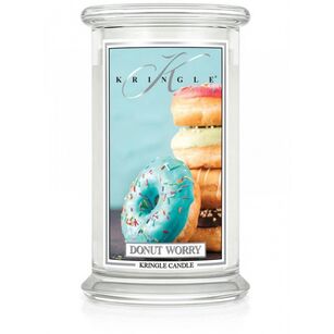 Donut Worry - Kringle Candle - duża świeca z dwoma knotami (624g)