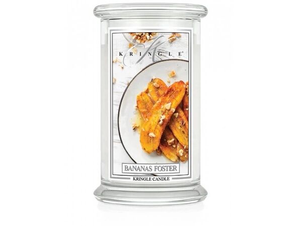 Banana's Foster - Kringle Candle - duża świeca z dwoma knotami (624g)