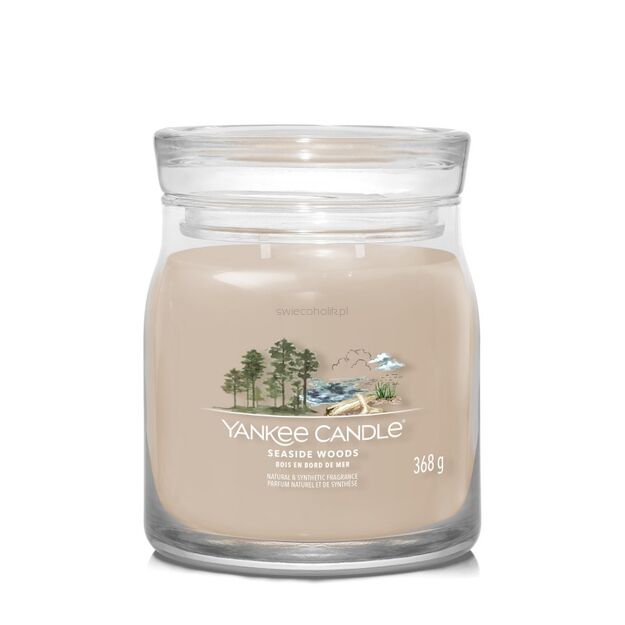 Seaside Woods - Yankee Candle Signature - średnia świeca z dwoma knotami - nowość 2022