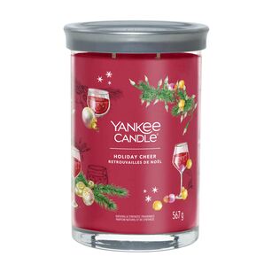 Holiday Cheer - Yankee Candle Signature - świeca tumbler z dwoma knotami