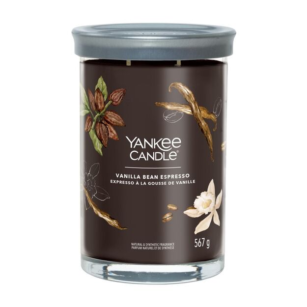 Vanilla Bean Espresso - Yankee Candle Signature - świeca tumbler z dwoma knotami - nowość 2022