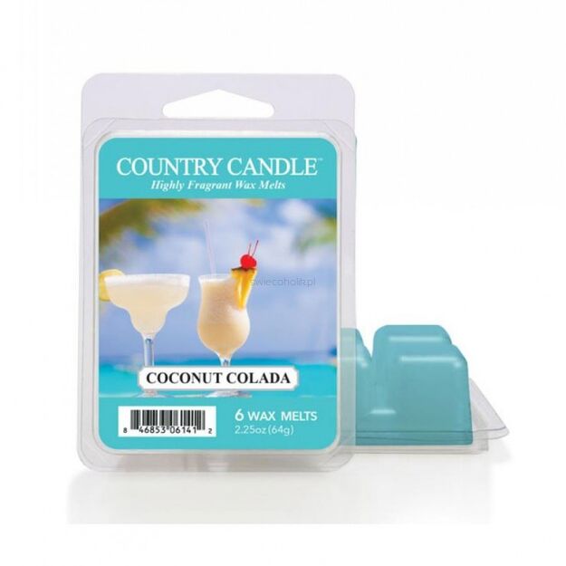 Coconut Colada - Country Candle - wosk zapachowy 64 gram