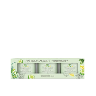 Cucumber Mint Cooler - Yankee Candle Signature - świeca mini 3 pack 