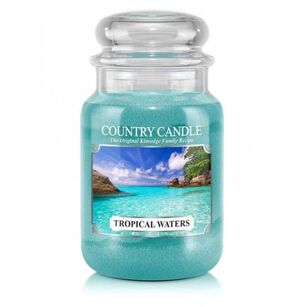 Tropical Waters - Country Candle - duża świeca zapachowa z dwoma knotami (652g)