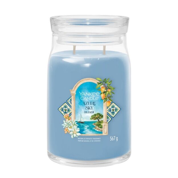 Azure Sky - Yankee Candle Signature - duża świeca z dwoma knotami - nowość 2025