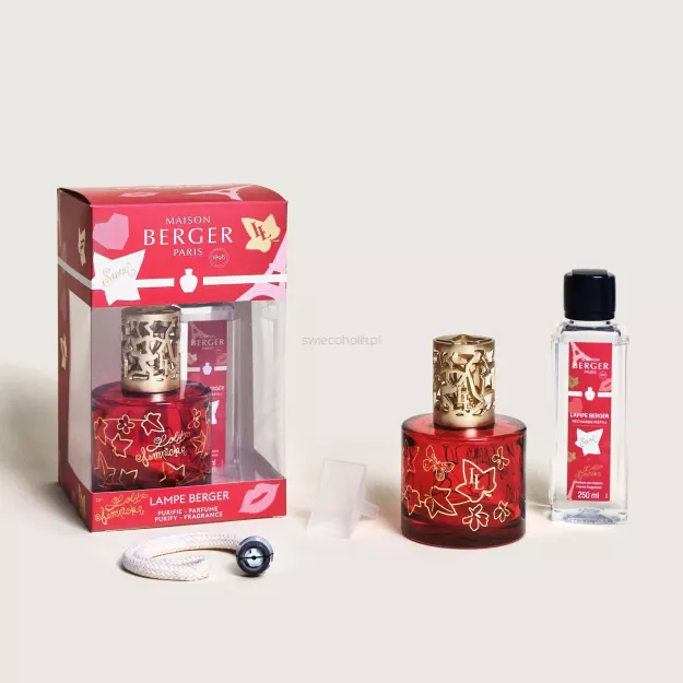 Zestaw prezentowy - Maison Berger - lampa katalityczna Lolita Lempicka Pure Red + esencja Lolita Lempicka Sweet 250 ml