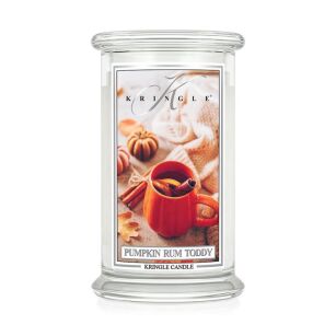 Pumpkin Rum Toddy - Kringle Candle - duża świeca z dwoma knotami (624g)